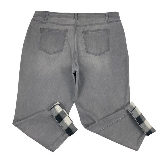 Talbots Flannel Cuff Ankle Jeans size 20WP - Picture 2 of 12